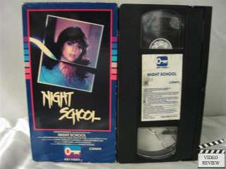 Night School VHS Leonard Mann, Rachel Ward, Drew Snyder 086112773230 