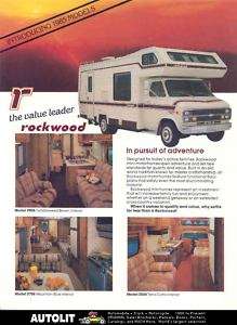 1984 Rockwood Chevrolet Motorhome RV Brochure  