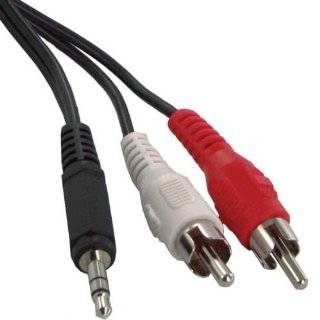 SF Cable, 12ft 3.5mm Stereo Male to Two RCA Male Splitter Cable