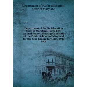  Department of Public Education State of Maryland. Forty 