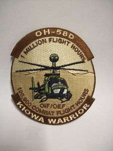 Million Flight Hours KIOWA WARRIOR OH 58D Patch  