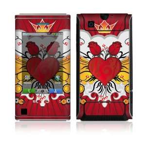  Motorola Devour Skin Decal Sticker   Rose Heart 