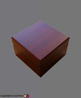 Wooden Watch Box for 1 wristwatch with a velour cushion  