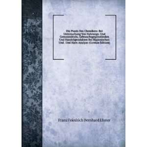   Harn Analyse (German Edition) Franz Friedrich Bernhard Elsner Books