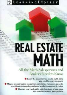 Real Estate Math All the Math Salespersons, Brokers, and Appraisers 