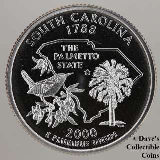  South Carolina State Gem Proof Clad Quarter Coin #10282646 61  