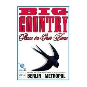 BIG COUNTRY Peace in our Time Tour   Berlin 20th June 1989 Music 