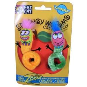  Springy Worms Catnip Cat Toys [Set of 3]