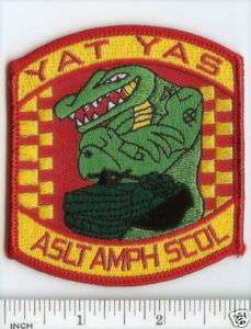 USMC Marines PATCH Assault Amphib School YAT YAS Gator  