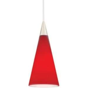  Alfa Lighting P30MPG BRZ RED Art Glass Medium Cone Halogen 