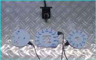 FIAT Punto MK1 93 99 plasma glow gauges dials 0 200 KMH  