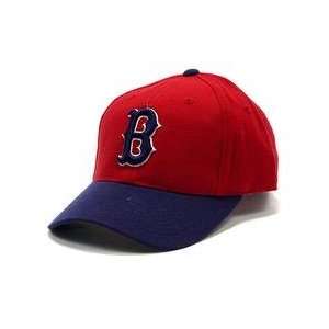 Boston Red Sox 1975 78 Cooperstown Fitted Cap   Red/Navy 7 1/4  