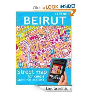 Map of Beirut (Maps of Lebanon) Digital Maps  Kindle 