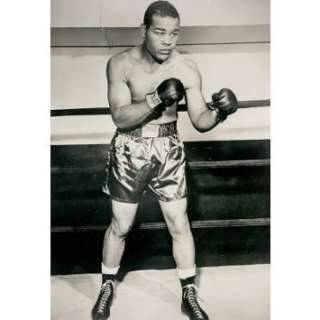  Professionally Framed Joe Louis Boxing Pose Archival Photo 