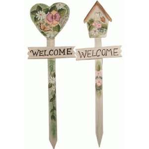  Yard Lawn Welcome Sign in the Form of a Heart or Birdhouse 