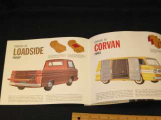 1961 Chevrolet Corvair 95 Truck Catalog Sales Brochure  