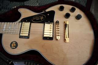 2011 GIBSON LES PAUL CUSTOM NATURAL VOS MAPLE FRETBOARD GOLD HARDWARE 