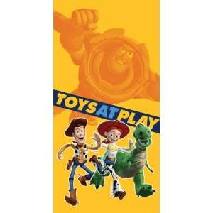 Pixar Films Disney Toy Story Beach Towel ~ Woody, Jessie & Rex ~ Can 
