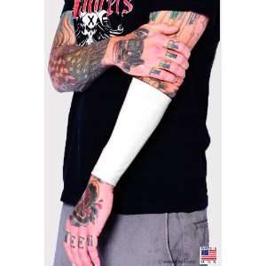 Tattoo Cover Up  Ink Armor Forearm 9 in. Cover Tattoo Sleeve White 