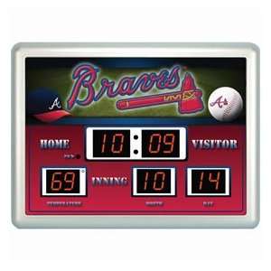  Atlanta Braves Clock   14x19 Scoreboard 