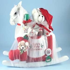  First Christmas Rocking Horse Baby Gift Baby
