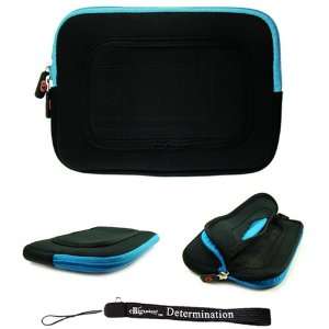 Blue/Black Sleeve with Interior Fur Padding for Samsung Galaxy Tablet 