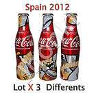   ALUMINIUM BOTTLES ( 10 Set X 3 ) ** EuroCup 2012 ** Coca Cola   Spain