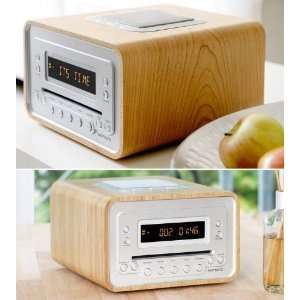  Cubo Wood Panel Stereo System Electronics
