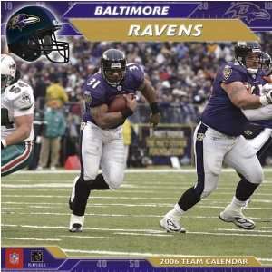 Baltimore Ravens 2006 Team Wall Calendar  Sports 