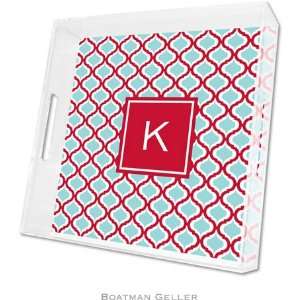  Boatman Geller Lucite Trays   Kate Red & Teal (Square 