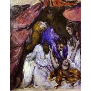   oil paintings   Paul Cezanne   24 x 30 inches   The Strangled Woman