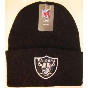  Oakland Raiders NFL Long Beanie Knit Cap Hat BLACK 