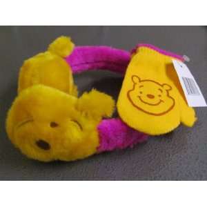  Pooh 3D Earmuff with Glove Set Toddle Size Baby