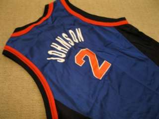NBA LARRY JOHNSON NY KNICKS CHAMPION JERSEY YOUTH 10 12  