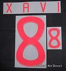 spain xavi 6 2010 11 football shirt name set away