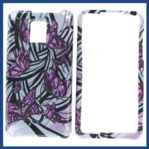  LG G2X Optimus 2X Purple Butterfly Protective Case 