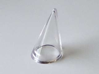 10 x Ring Cones (Clear Acrylic) Ring Displays/Stands  