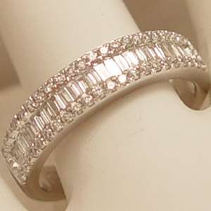 Exquisite 14Kt White Gold Diamond Band   Size 7.25  