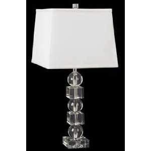  Crystal Square and Round Ball Table Lamp