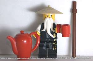   NEW Ninjago Mini Figure Minifigure Sensei Wu W/ Teapot 2507  