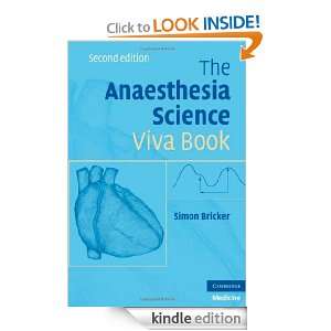   Anaesthesia Science Viva Book Simon Bricker  Kindle Store
