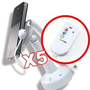 Lot White Anti Theft Security Alarm Telescopic Cell Mobile Phone 