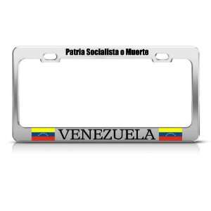  Fatherland Or Death Venezuela Country Metal License Plate 