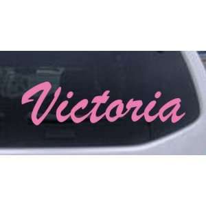  Pink 14in X 3.7in    Victoria Car Window Wall Laptop Decal Sticker 