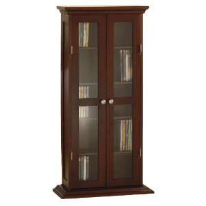  Winsome Wood DVD/CD Media Storage Cabinet in Walnut