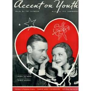 Accent on Youth Vintage Sheet Music from Accent on Youth with Silvia 