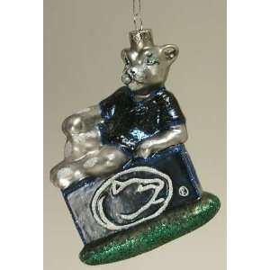  Penn State Nittany Lions Mascot Glass Hanging Ornament 