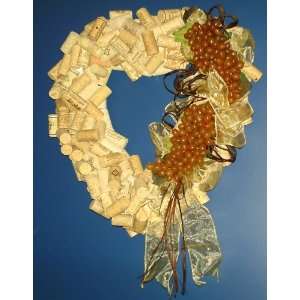 Wine Cork Wreaths, Handcrafted