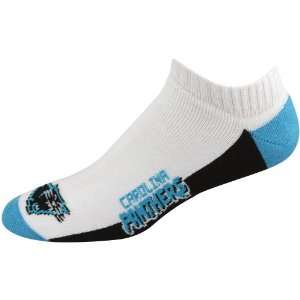   Carolina Panthers Color Block Ankle Socks   White