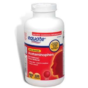  Equate   Acetaminophen 500 mg, Extra Strength, 225 Tablets 